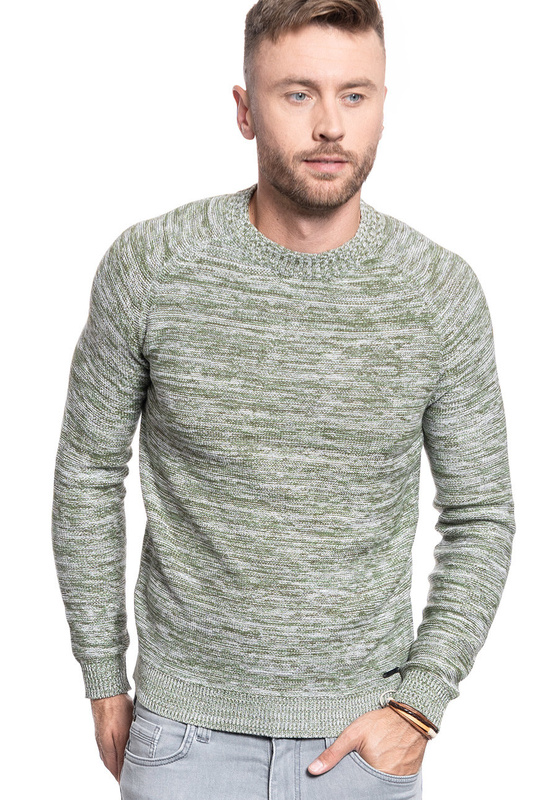 SWETER MĘSKI MUSTANG Emil C Melange 1009790 6348