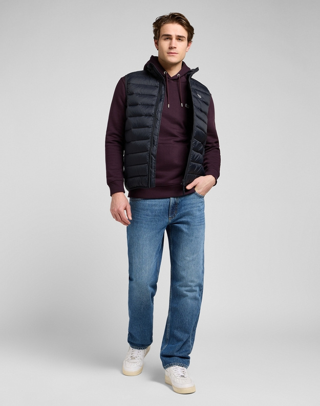 MESKA KURTKA LEE STAND COLLAR PUFFER VEST BLACK 112370535