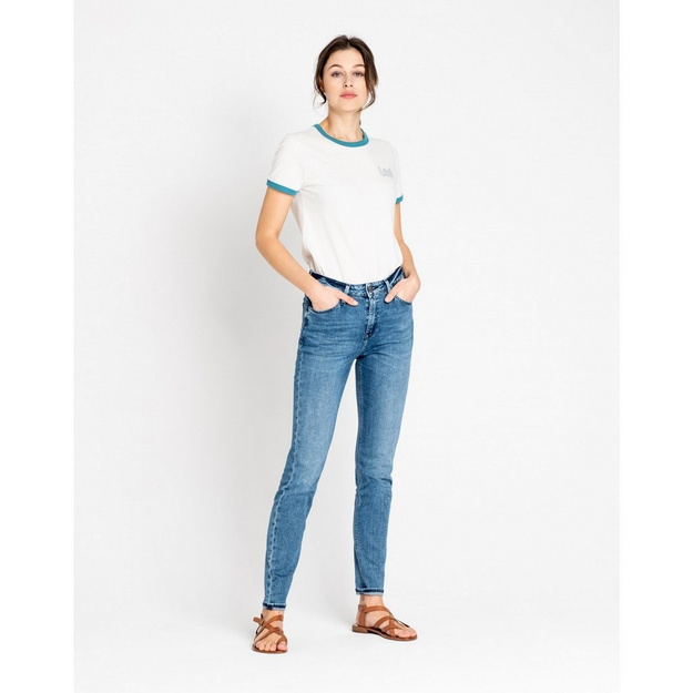 SPODNIE DAMSKIE LEE SCARLETT SKINNY HIGH WAIST MID VESTA L626LYQV 112114273