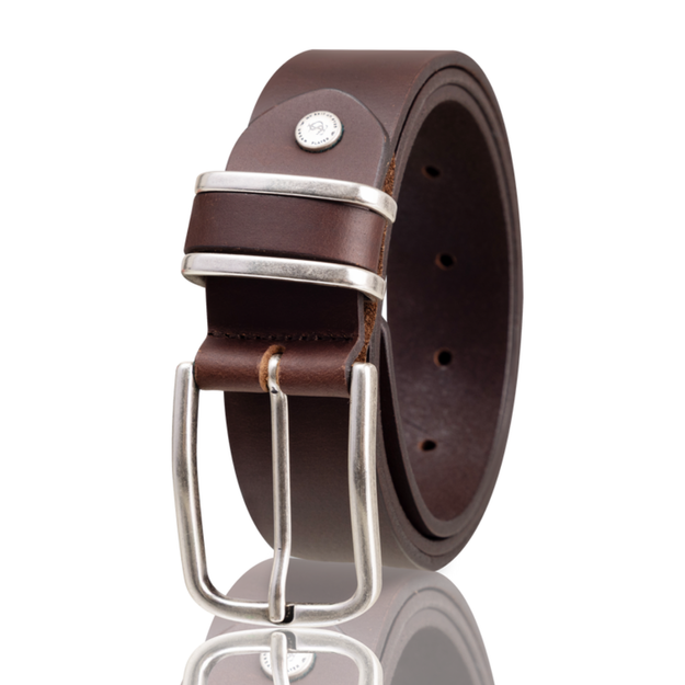 TOM TAILOR PASEK SKÓRZANY TG1046R69/690 35mm Gürtel Q.1869 0690 DARKBROWN