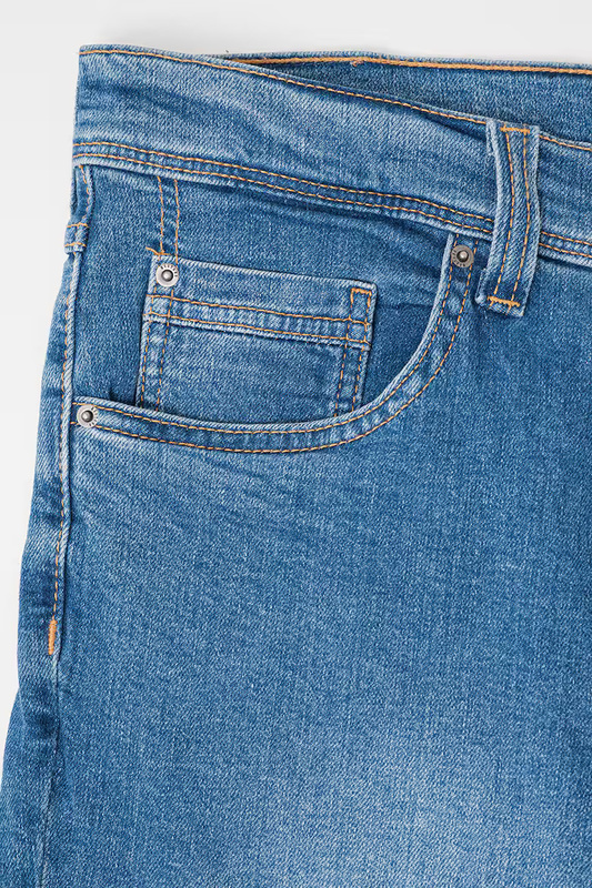 Męskie Spodnie Jeansowe Mustang Style Washington Straight Denim Blue 1016814 5000 582