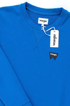 MĘSKI SWETER WRANGLER SIGN OFF SWEAT TURKISH SEA W6589HA86 112130618