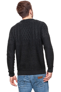MUSTANG Heavy Knit Jumper Czarny 1006716 4151 