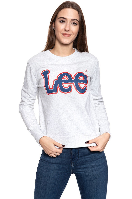 BLUZA LEE DAMSKA LOGO SWS SHARP GREY MELE L53YRX03 SAMPLE 112112616