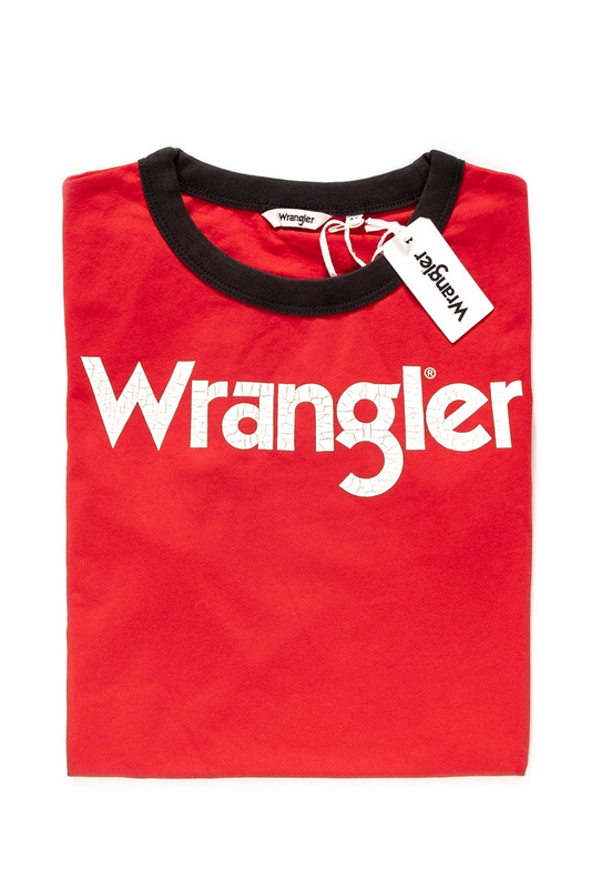 WRANGLER RINGER TEE FORMULA RED W7385G2WO 112131050