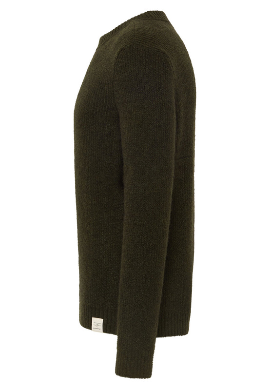 MUSTANG EMIL C CREW MĘSKI SWETER ELEGANCKI RIFLE GREEN 1015801 6514