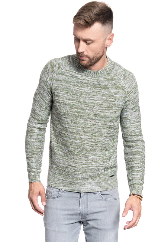 SWETER MĘSKI MUSTANG Emil C Melange 1009790 6348