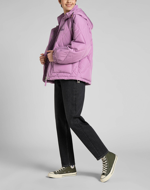 LEE SHORT PUFFER DAMSKA KURTKA PUCHOWA LOGO PANSY L55LEV63 112320687