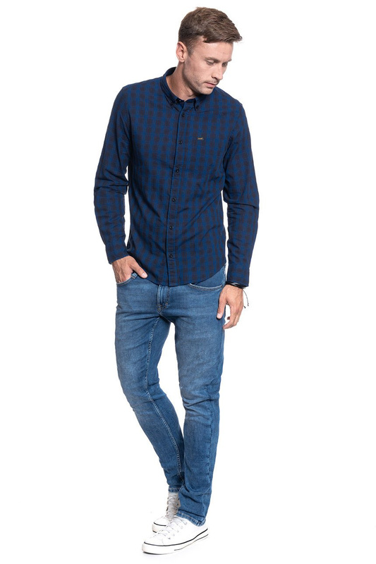 KOSZULA MĘSKA LEE BUTTON DOWN NIGHT SKY L880YWSJ 112123497