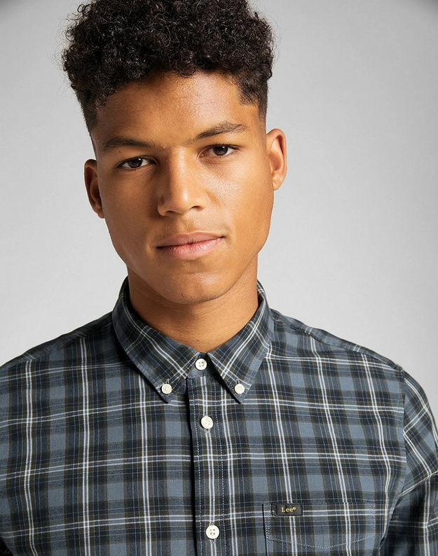 LEE LEE BUTTON DOWN DARK SLATE L880MBTG 112140983