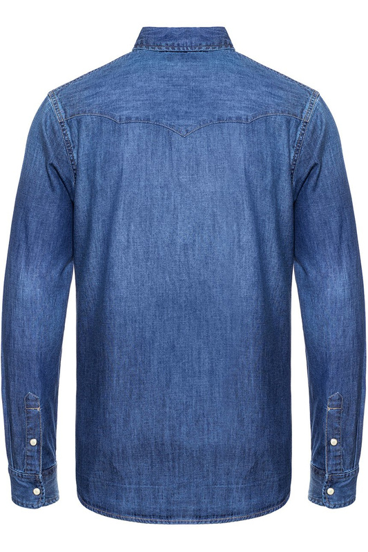 KOSZULA JEANSOWA MĘSKA WRANGLER WESTERN DENIM MID IN W5973O78E 112129852
