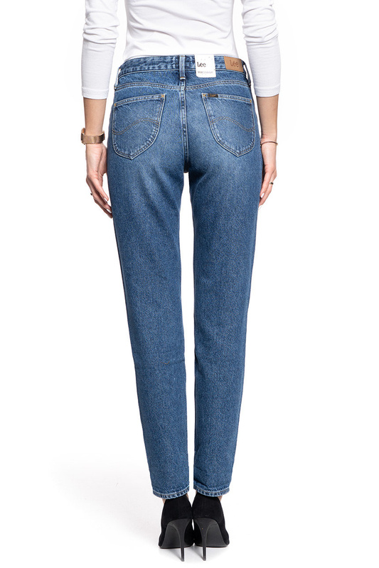 DAMSKIE SPODNIE JEANSOWE LEE MOM STRAIGHT MID BOOSTER L32IRDQF SAMPLE 112107616