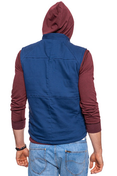 WRANGLER KNITTED VEST NAVY W6526LD35