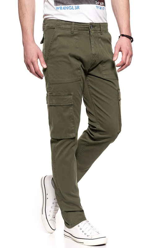 WRANGLER SPODNIE MĘSKIE CARGO IVY GREEN W15EA4XIX 112126802