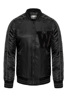 KURTKA ZIMOWA WRANGLER BERNIE BASEBALL BLACK W4703W201 112128982