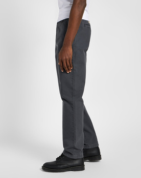 LEE MĘSKIE SPODNIE MATERIAŁOWE RELAXED WORKWEAR CHINO DARK MUTE GRAY 112355785 L78K008531