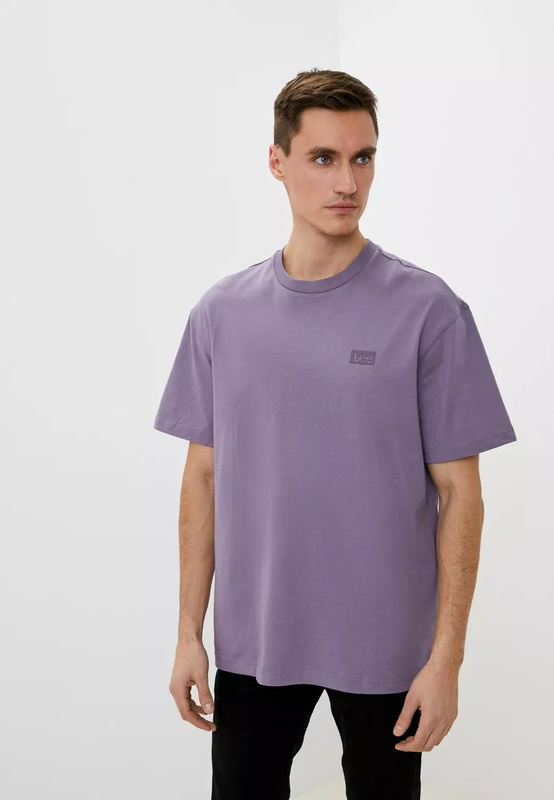 LEE CORE LOOSE TEE MĘSKI T-SHIRT LOGO WASHED PURPLE L65BPZTZ 112144237