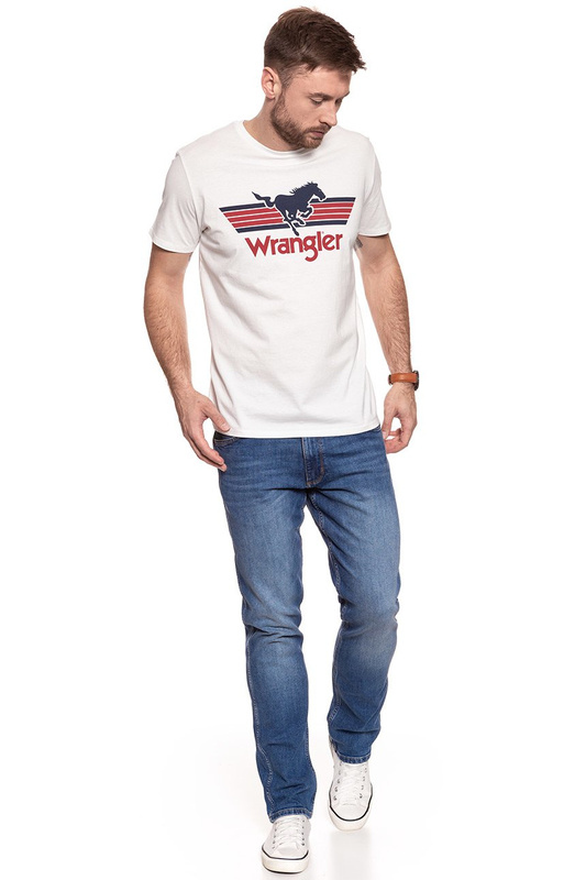 KOSZULKA WRANGLER GRAPHIC LOGO TEE OFF WHITE W7B27FK02 112131437