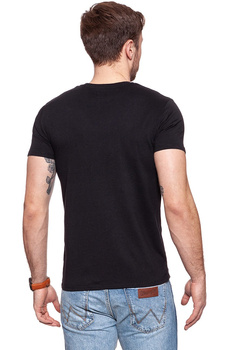 KOSZULKA WRANGLER LOGO TEE BLACK W7B62FQ01 112131516