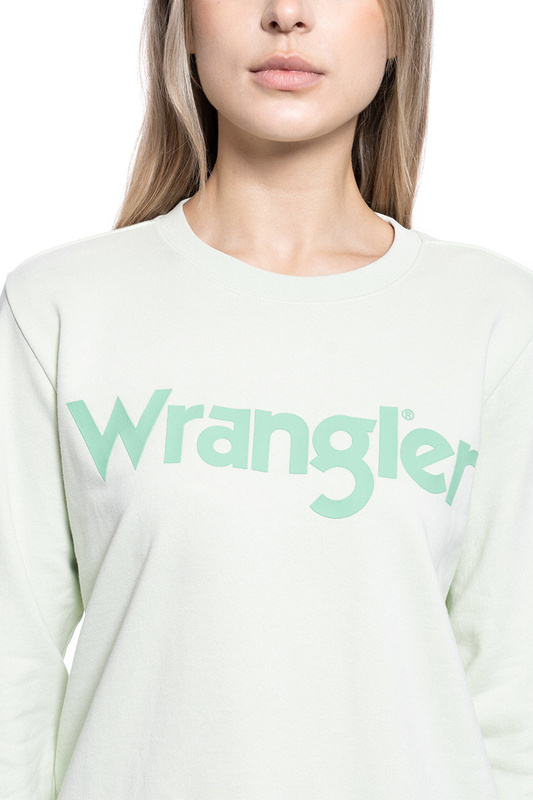 BLUZA DAMSKA WRANGLER REGULAR SWEAT ALMOST AQUA W6N2HAG11 112130788