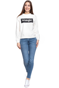 BLUZA WRANGLER 80´S RETRO SWEAT OFFWHITE W6N0HP737 112130775
