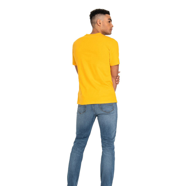 LEE LOGO TEE MĘSKI T-SHIRT KOSZULKA Z KRÓTKIM RĘKAWEM LOGO NADRUK RADIANT YELLOW L60UFELG 112113561