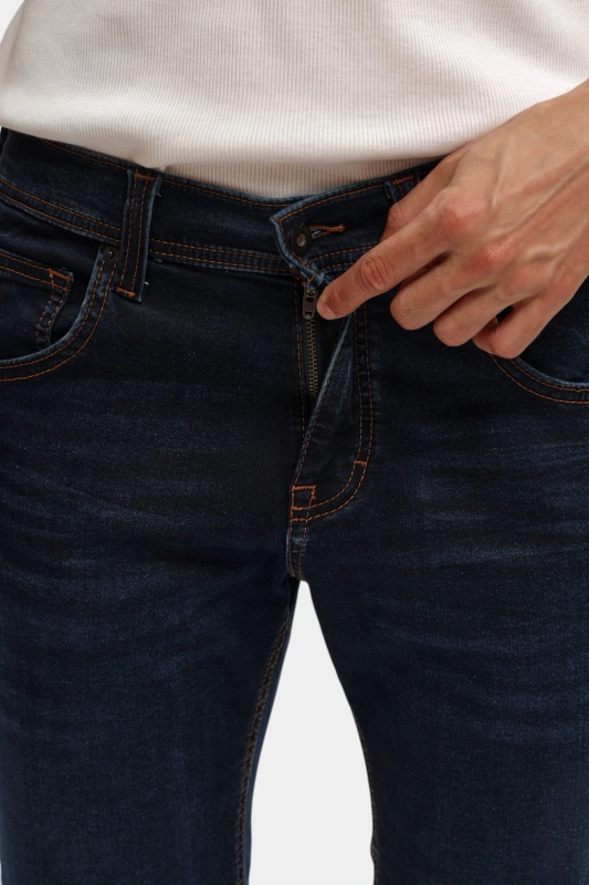 Męskie Szorty Mustang Style Chicago Shorts Z Denim Blue 1016349 5000 802