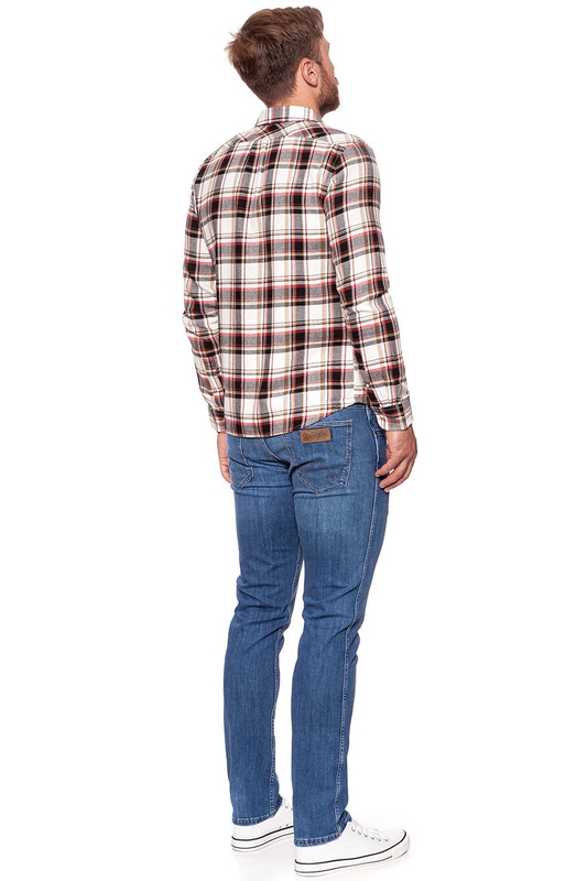 KOSZULA WRANGLER LS 1PKT FLAP SHIRT RED W5932SN47 112129736