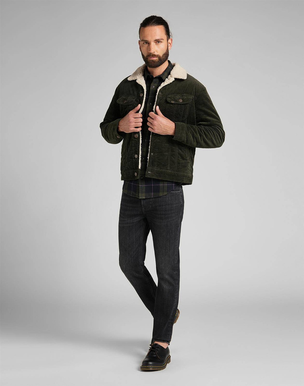 LEE SHERPA JACKET MĘSKA KURTKA PRZEJŚCIOWA SZTRUKS ROSIN L87AQE61 112140966