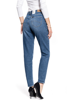 DAMSKIE SPODNIE JEANSOWE LEE MOM STRAIGHT MID BOOSTER L32IRDQF SAMPLE 112107616