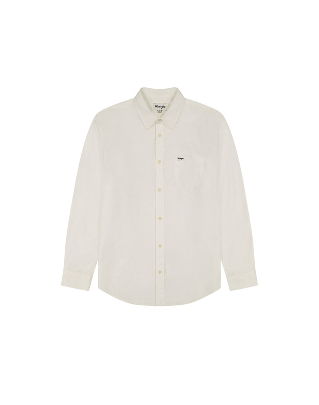 WRANGLER LS 1 PKT SHIRT MĘSKA KOSZULA W KRATĘ KRATA WORN WHITE 112352281 W5MY016804