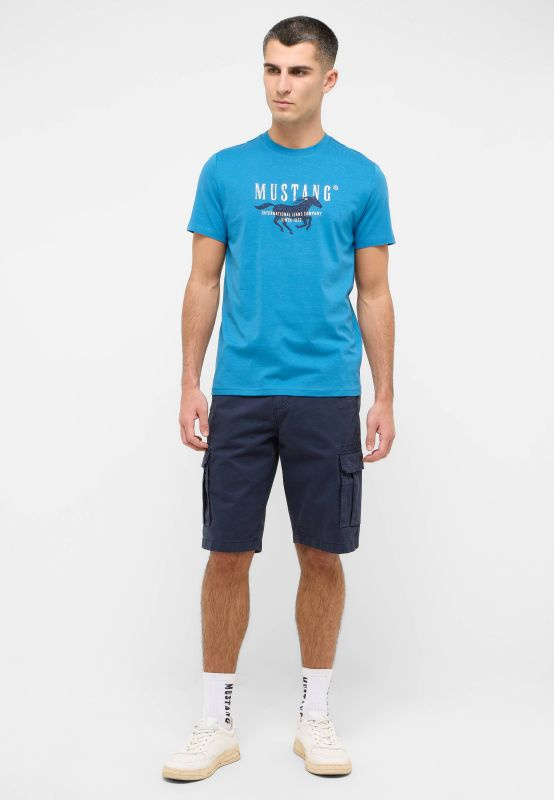 MĘSKIE SZORTY CARGO MUSTANG Houston Cargo Shorts - Navy Blazer 1016460 5324