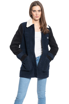 DAMSKA KURTKA PRZEJŚCIOWA LEE WOOL COAT REGULAR FIT SKY CAPTAIN L56GMZHY 112113051