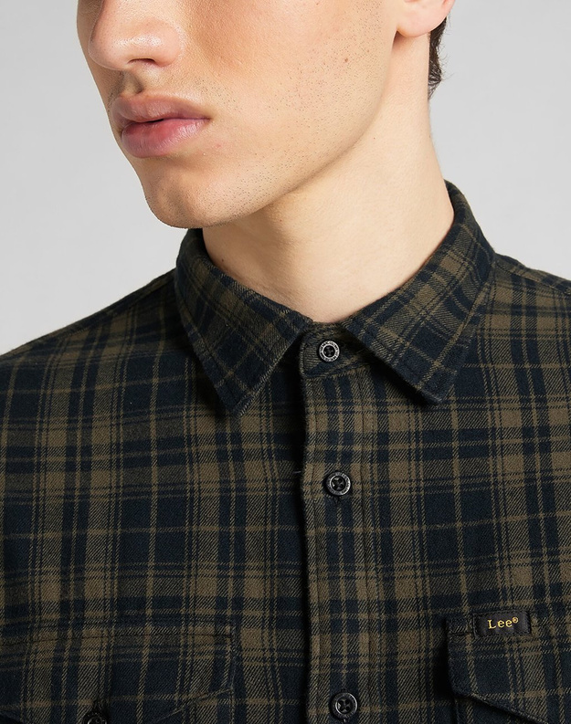 LEE REGULAR SHIRT OLIVE GREEN L69HCANX 112140626