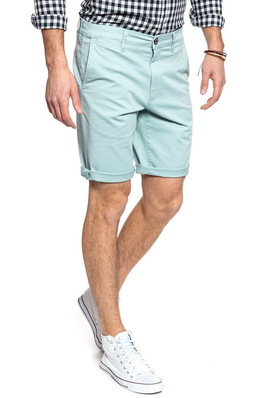 SPODENKI WRANGLER CHINO SHORT MIST BLUE W14AWA078 112126577