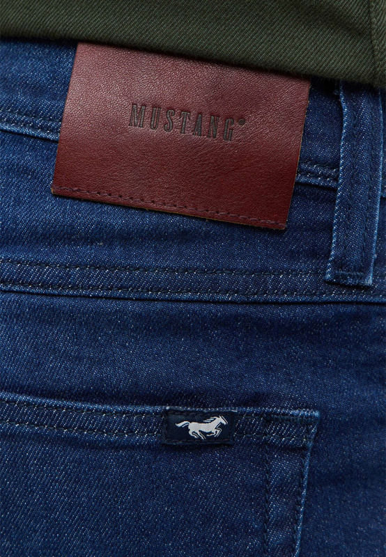 Męskie Spodnie jeansowe Mustang Style Washington Straight Denim Blue 1017233 5000 883