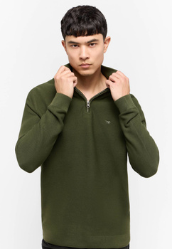 Mustang Style: Everett Rifle Green 1015474 6514 MĘSKI SWETER