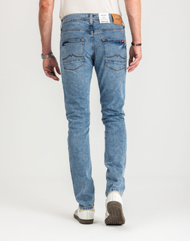 MUSTANG VEGAS SLIM MĘSKIE SPODNIE JEANSOWE JEANSY DŻINSY DENIM BLUE 1015043 5000 202