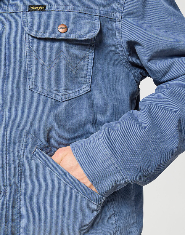 WRANGLER MĘSKA KURTKA JENSOWA 124MJ SHERPA GRISAILLE 112357214 W4MS017443