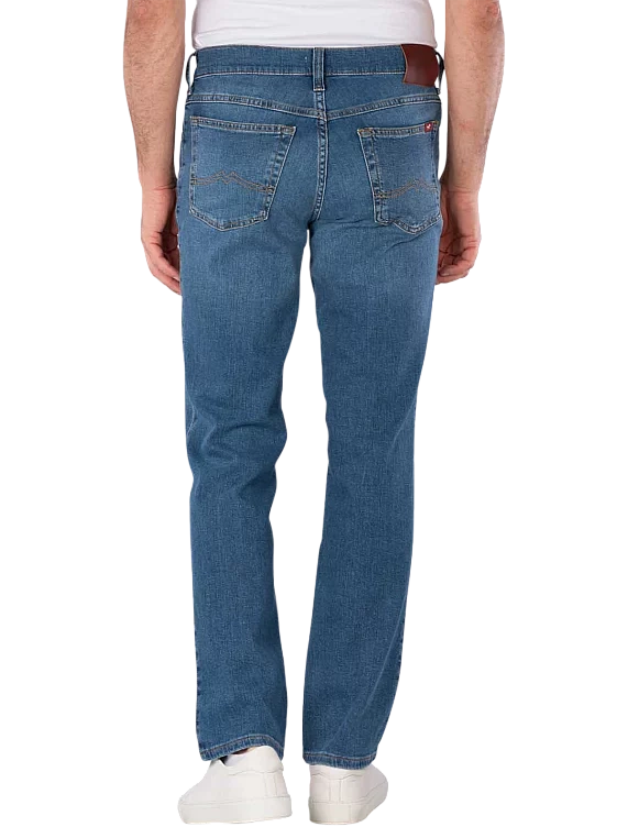 Męskie Spodnie Jeansowe Mustang Style Tramper Straight Denim Blue 1016437 5000 700