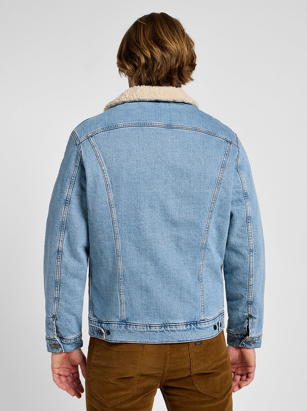 LEE MĘSKA KURTKA JEANSOWA LEE SHERPA JACKET FALLOUT 112355556