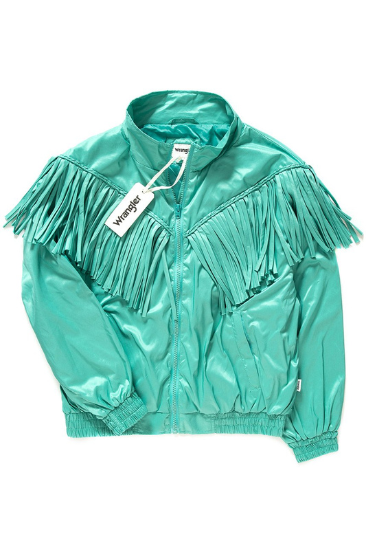 DAMSKA KURTKA PRZEJŚCIOWA WRANGLER WESTERN FRINGE JACKET LATIGO BAY W4N0XMG02 112129157