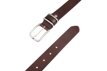 TOM TAILOR PASEK SKÓRZANY TG1046R69/690 35mm Gürtel Q.1869 0690 DARKBROWN