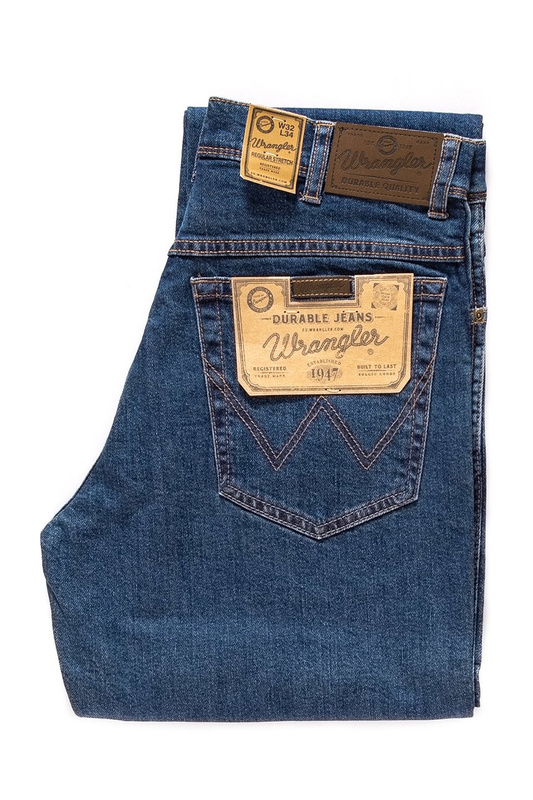 WRANGLER REGULAR FIT STRETCH DARKSTONE W10I23009 112125987