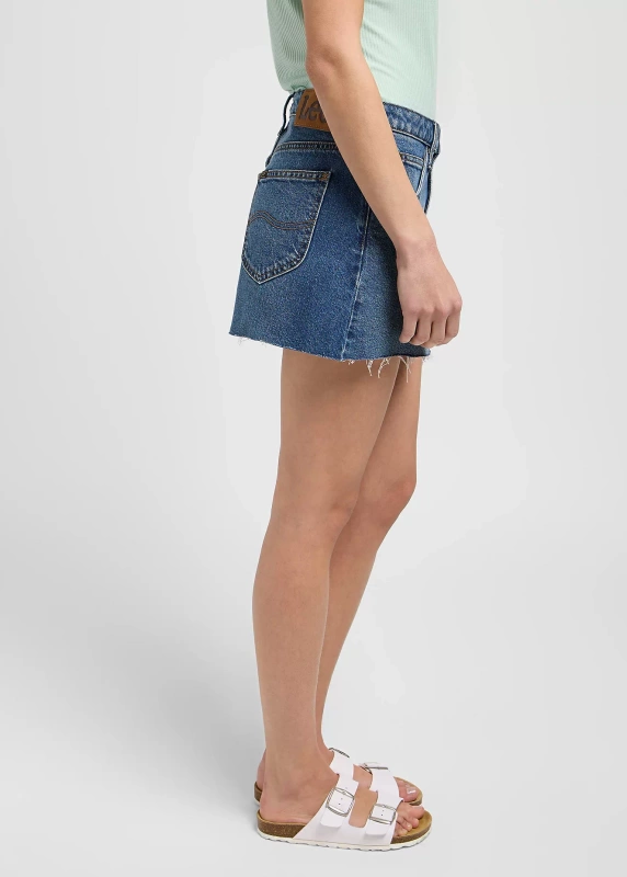 DAMSKA SPÓDNICA LEE MINI SKIRT FACETS OF BLUE 112349008