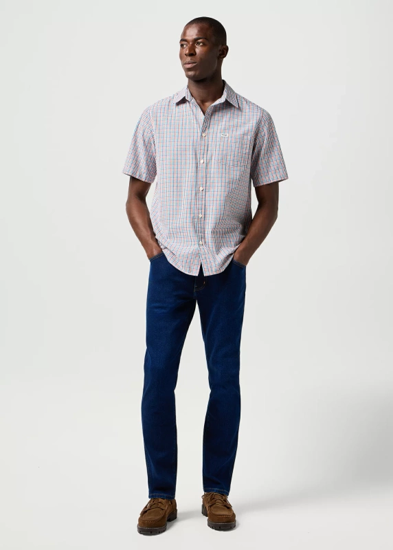 MESKIE SPODNIE WRANGLER LARSTON COSMIC BLUE 112362544