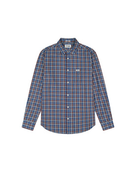 MESKA KOSZULA WRANGLER 1 PKT POPLIN SHIRT DARK BLUE 112371403