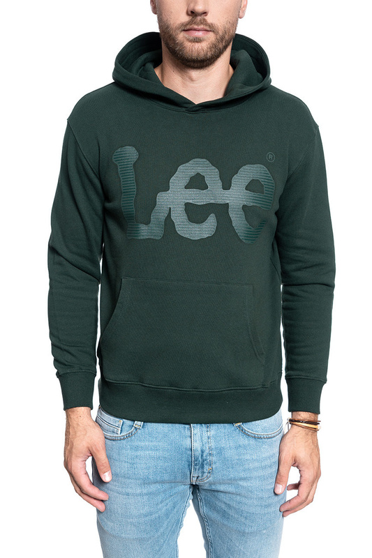 BLUZA LEE HIGH SCREEN HOODY DK BOTTLE GREEN L82CTJBB 112121999