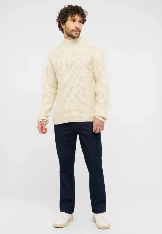 Mustang Style Elwood Light Gray 1015816 3003 MĘSKI SWETER