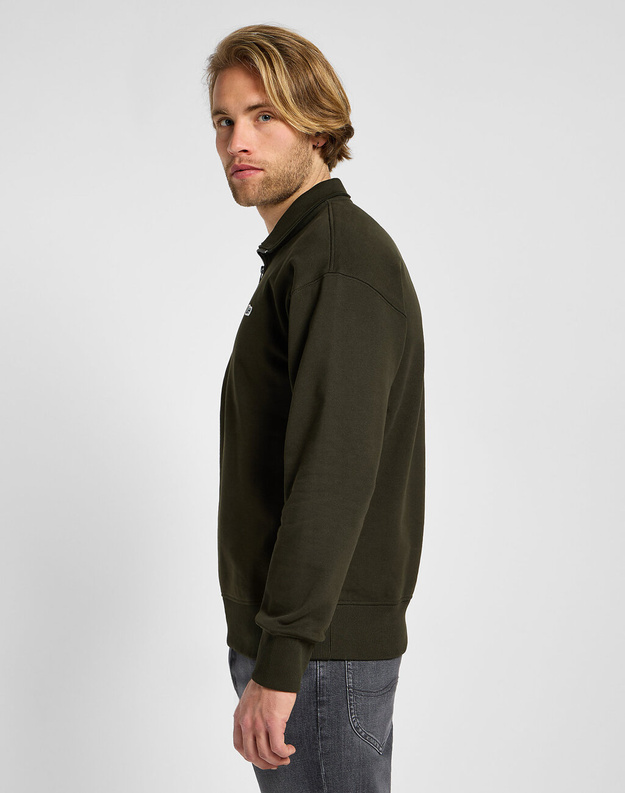 LEE MĘSKA BLUZA HALF ZIP SWS OLIVE NIGHT 112355752 LL99016192